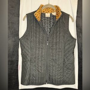 EP Pro Charcoal and Leopard Reversible Vest